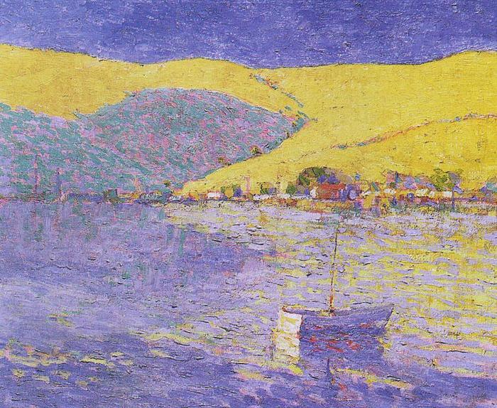  Boat and Yellow Hills